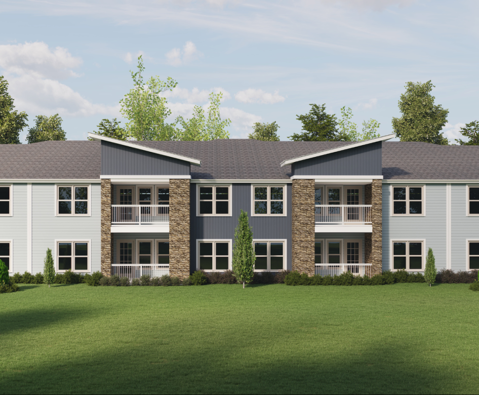 Dream Winter Haven a row of buildings with grass in front of it