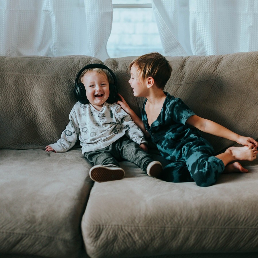Stay Your Way kids sitting on a couch